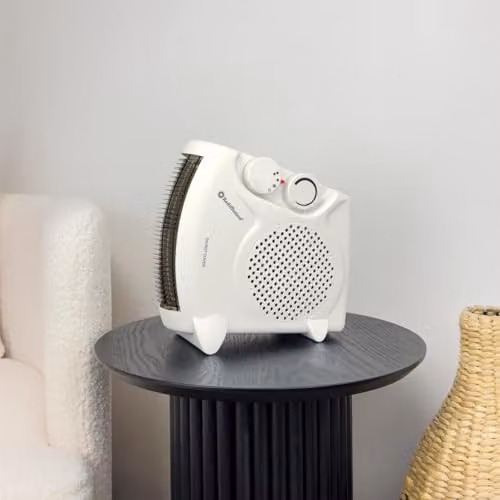 Rediffusion Portable Dual Position Fan Heater, 2000W, White – 5