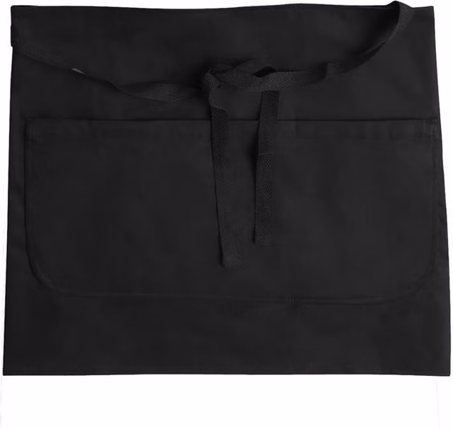Dennys Pocket Bar Apron in Black W/D/H: 40.0 x 84.0 x 40.0 cm