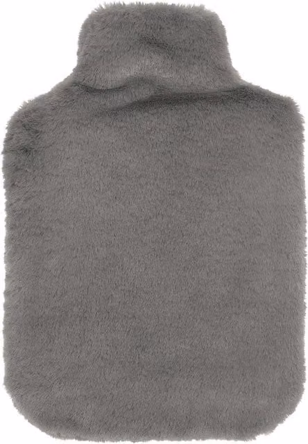 Murmur Skye Faux Fur Hot Water Bottle and Cover in Storm Grey