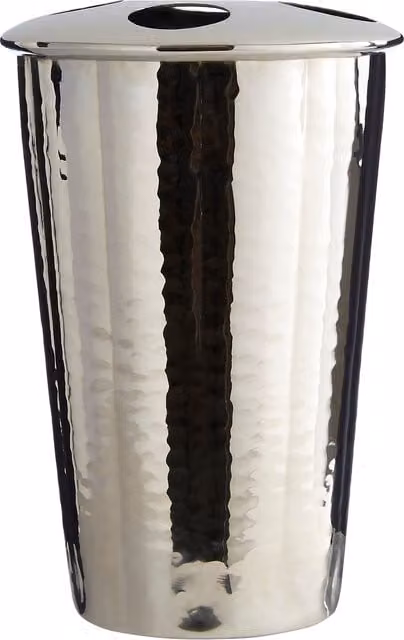 Orsina Hammered Stainless Steel Toothbrush Holder in Silver Nickel Finish