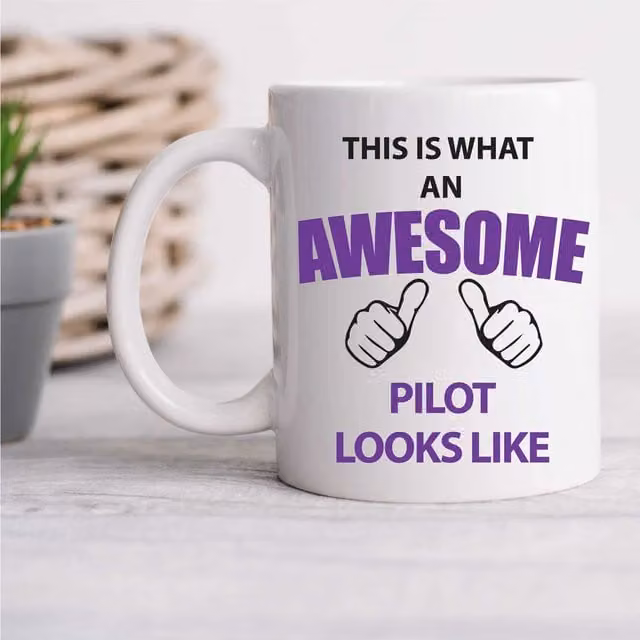 60 Second Makeover Limited This Is What An Awesome Pilot Looks Like Ceramic Mug in White
