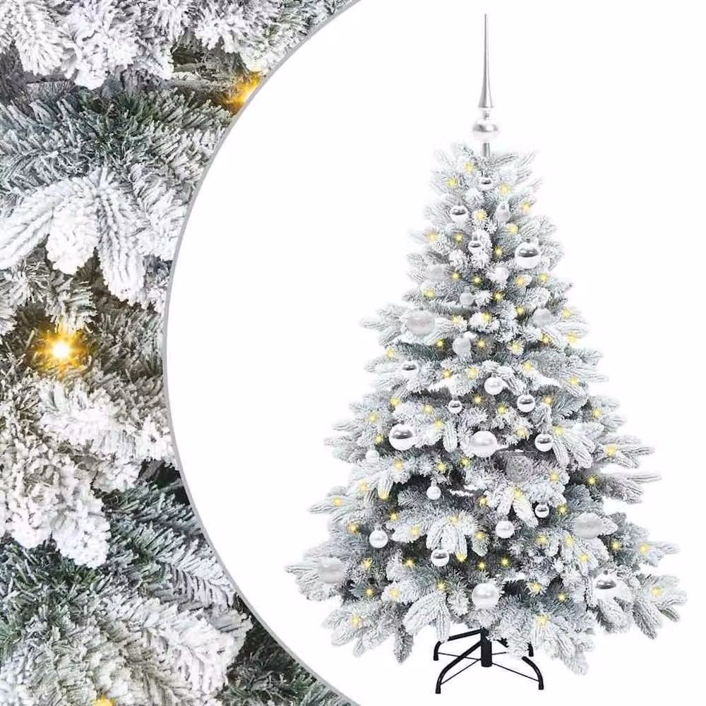 Berkfield Home Artificial Green Christmas Tree with 150 Warm White LEDs, Height: 120 cm – 2