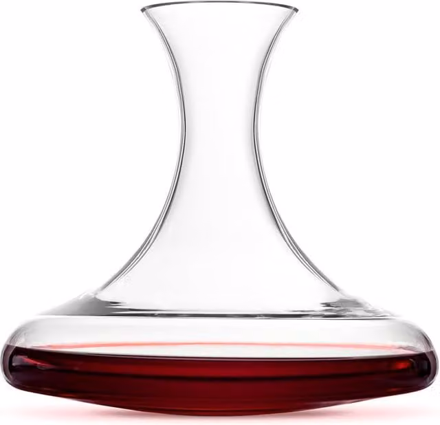 Final Touch Revolve Glass Wine Decanter with Stopper, 0.75 l, Transparent