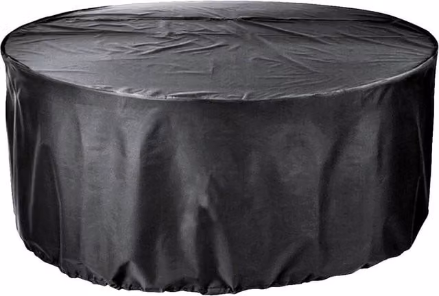 Cozy Bay EZBreathe 6-8 Seat Round Patio Set Cover in Black, W/D/H: 240 x 240 x 95 cm – 1