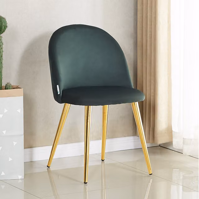 Life Interiors Lucia Velvet Dining Chair in Green