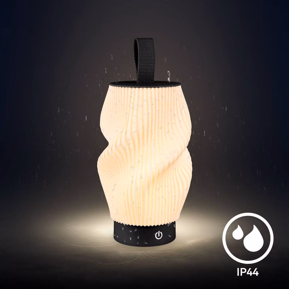 Briloner Black Rechargeable Dimmable Touch LED Table Lamp with Warm White Light – 6