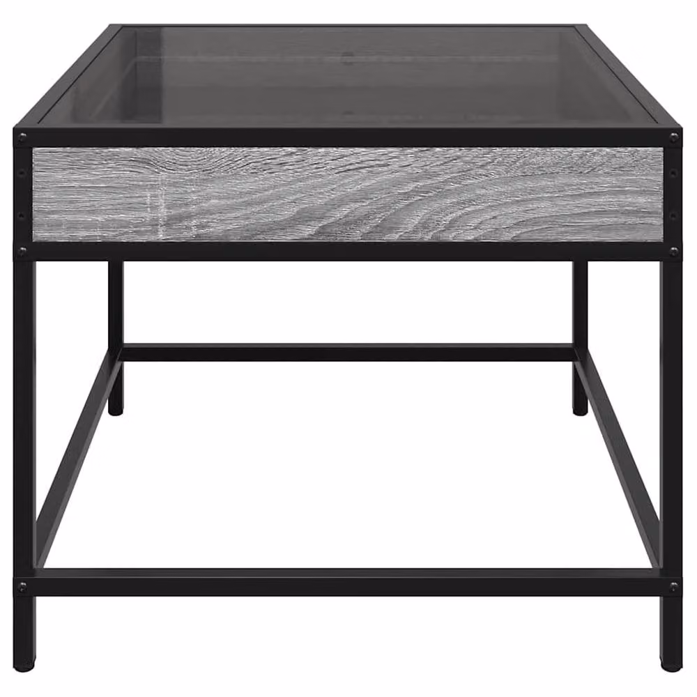 Berkfield Home Infinity LED Decorative Coffee Table, Grey Sonoma, W/D/H: 50 x 50 x 41 cm – 4