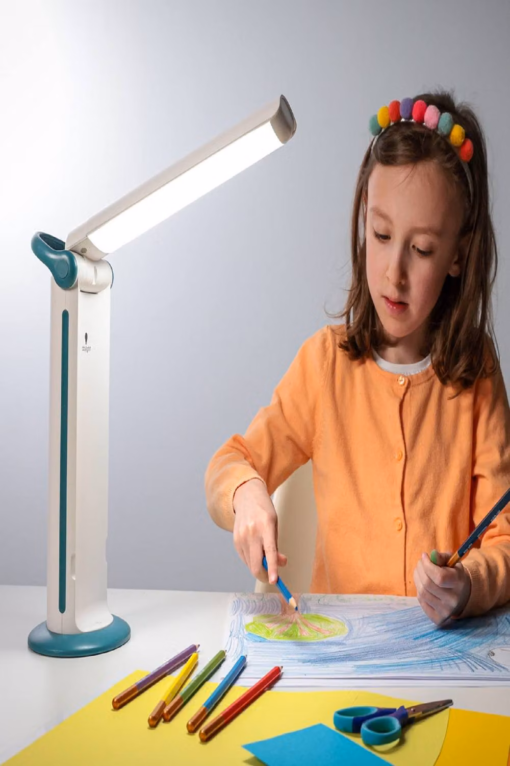 Daylight Twist 2 Go Compact Rechargeable LED Desk Lamp in Petrol, White or Multicolour – 9