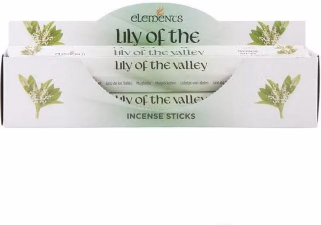 Elements Lily Of The Valley Floral Incense Sticks, 6 Pack, White