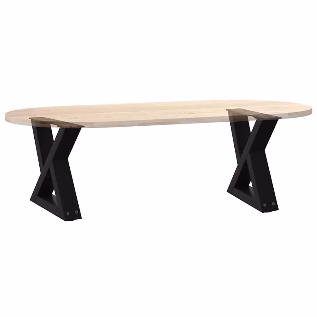 Berkfield Home Steel Coffee Table Legs, 2 Pieces, Black Matt, H: 40 cm, W: 30 cm, D: 30 cm – 5