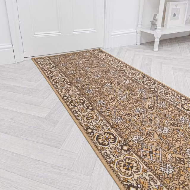 runrug Bidjar Oriental Hallway Runner Rug in Beige, W: 100 cm, L: 150 cm – 1