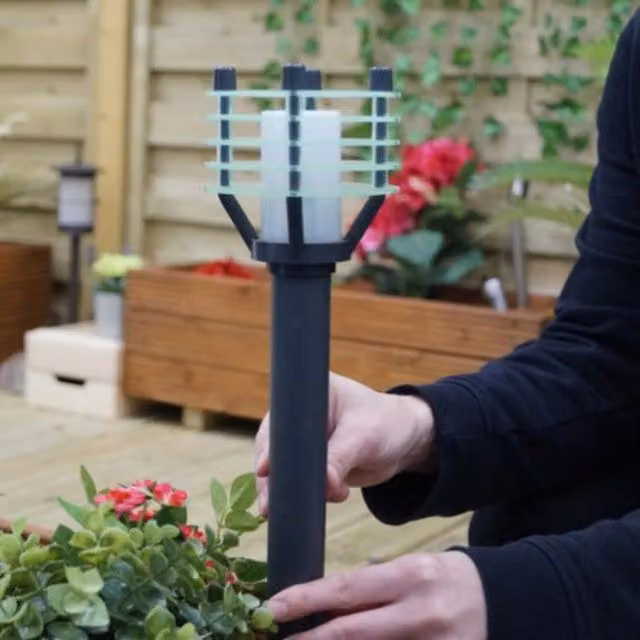 Techmar Larix 12v LED Post Light in Grey Anthracite