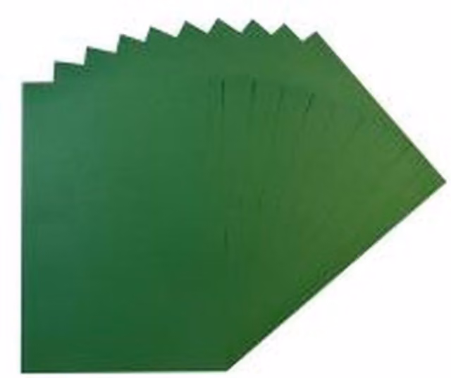 Janrax Pack of 100 Green A5 Coloured Construction Paper Sheets, 75gsm Matte Finish