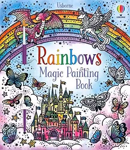 Usborne Magic Painting Rainbows Magic Painting Book, Multicolour
