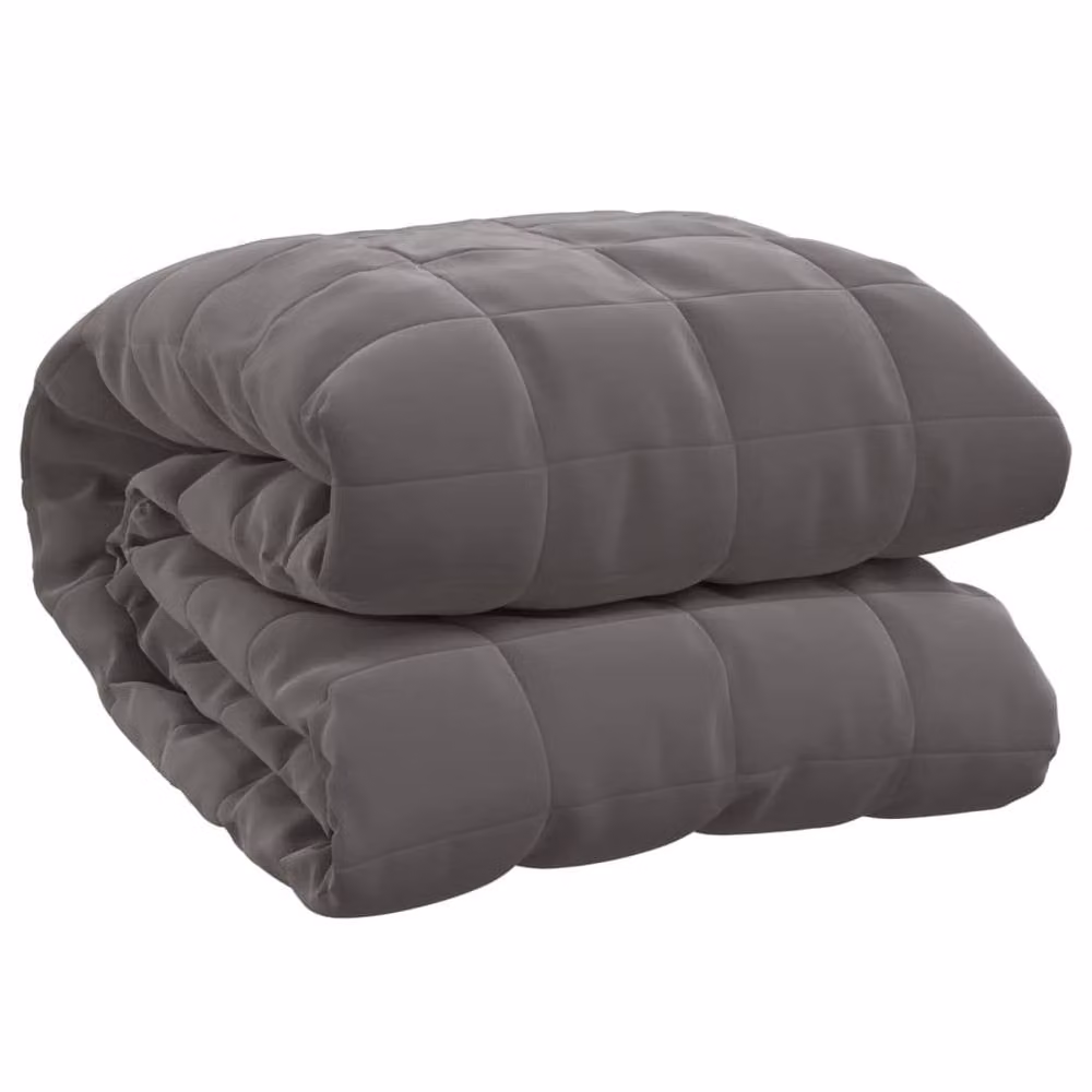 Berkfield Home Grey Weighted Blanket, 5 kg, W/D/H: 180 x 120 x 1 cm – 1