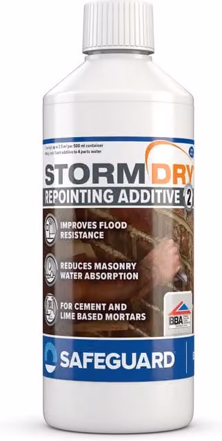 Stormdry Repointing Additive No. 2 Waterproofing Agent, 500 ml, White