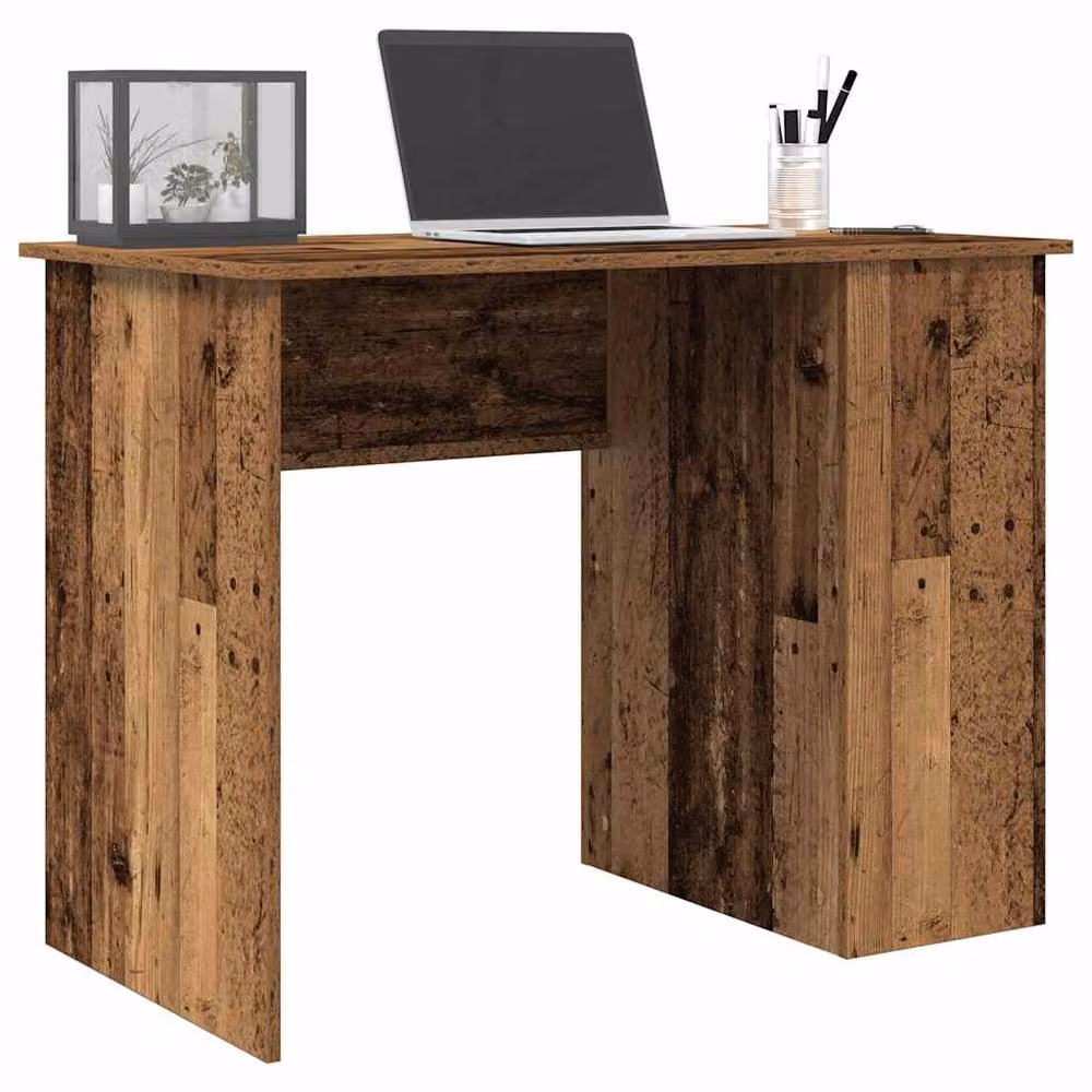 Berkfield Home Modern Writing Desk in Brown, Engineered Wood, W/D/H: 100 x 55 x 75 cm – 2