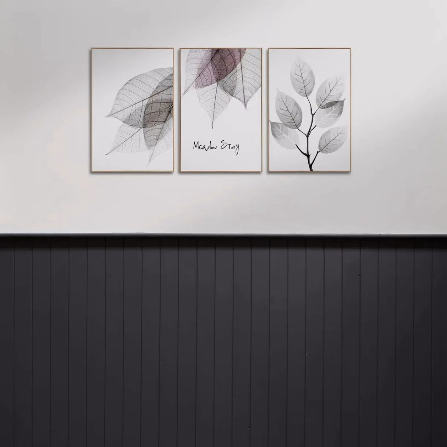 Nielsen Design Set of 3 Framed Botanical and Floral Wall Art Prints in Sand and Multicolour – 3