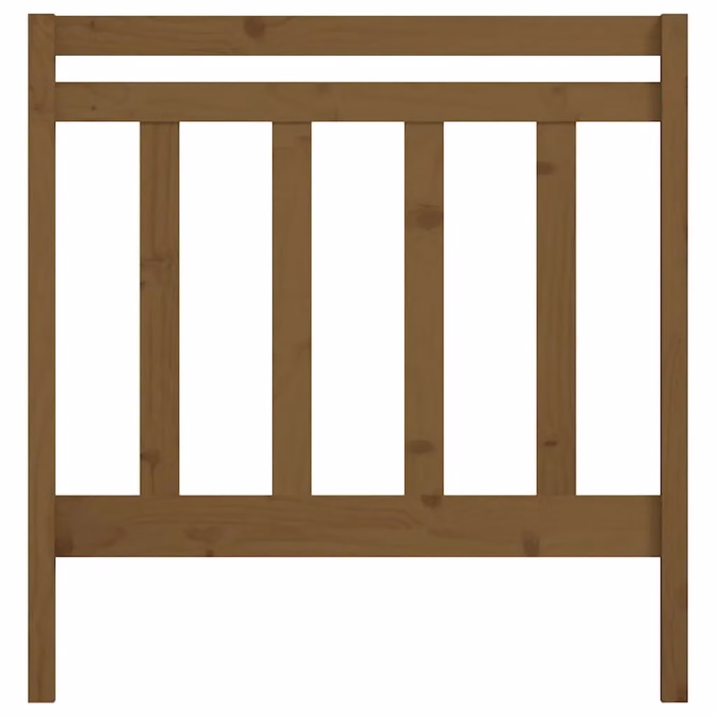 Berkfield Home Rustic Solid Wood Pine Bed Headboard in Honey Brown, W: 95 cm, D: 4 cm, H: 100 cm – 3