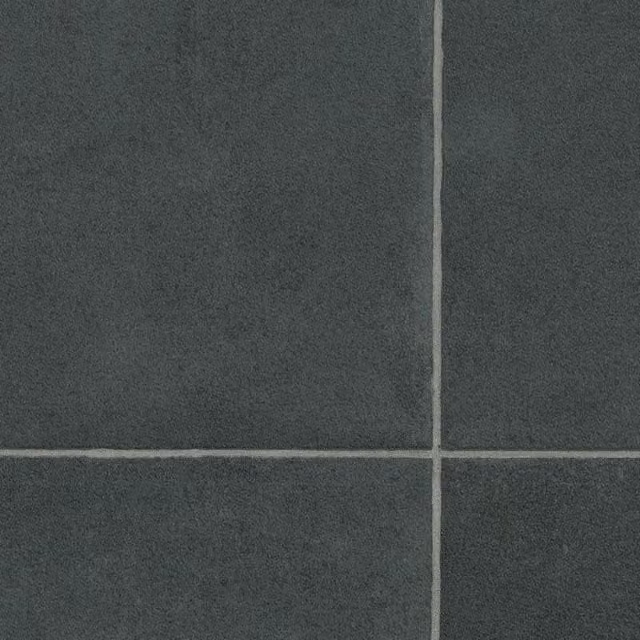 Vinyl Flooring UK Dark Grey Stone Effect 2.0mm Vinyl Flooring Sheet in Black, Size: 300 x 500 cm