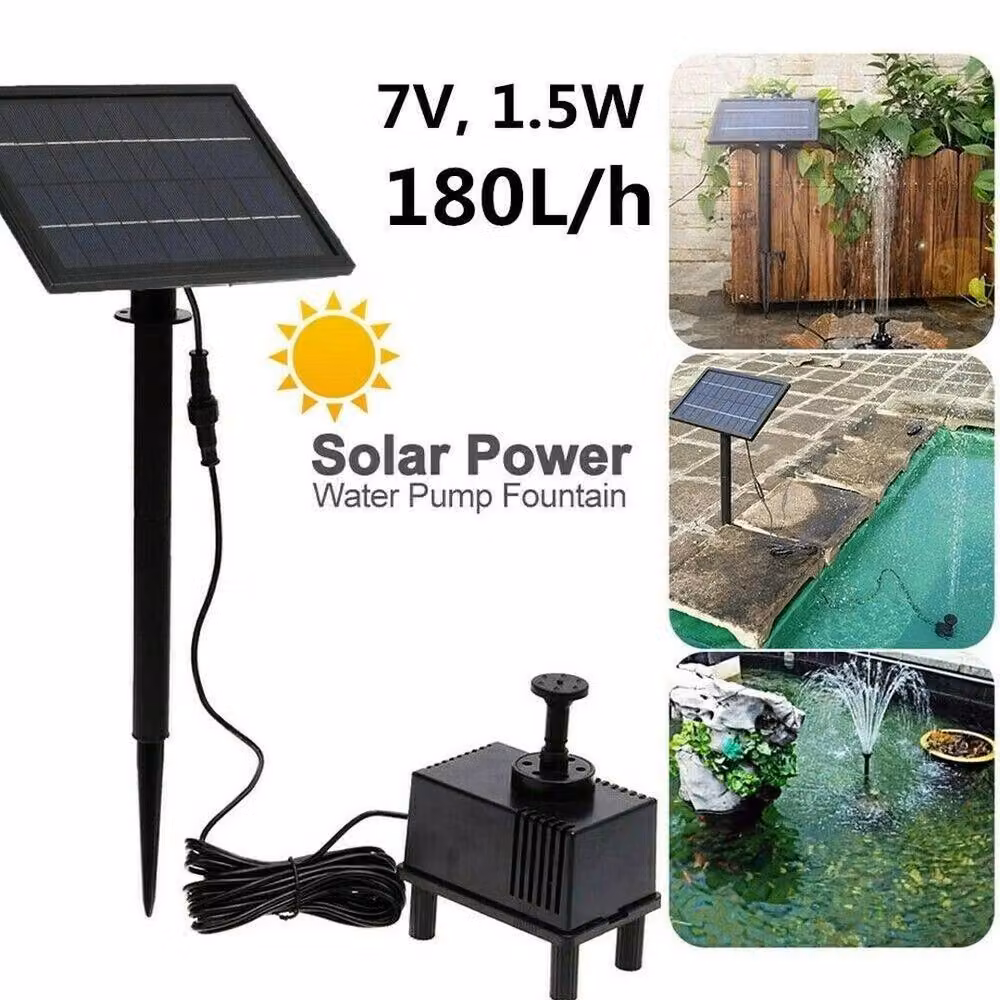 FLAVORA Solar Submersible Pond Pump with Filter for Garden Pools and Fountains, Black – 5