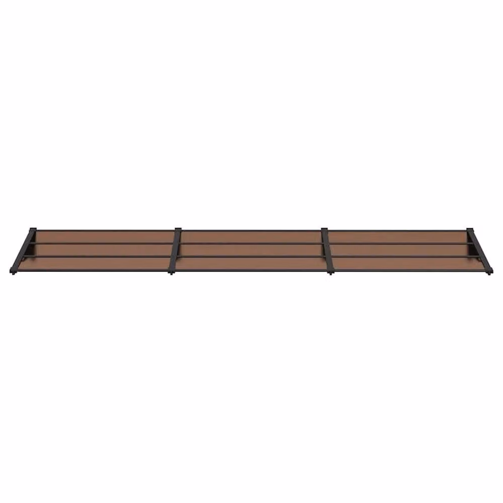 Berkfield Home Black Polycarbonate and Aluminium Door Canopy W: 358.5 cm, D: 90 cm – 3