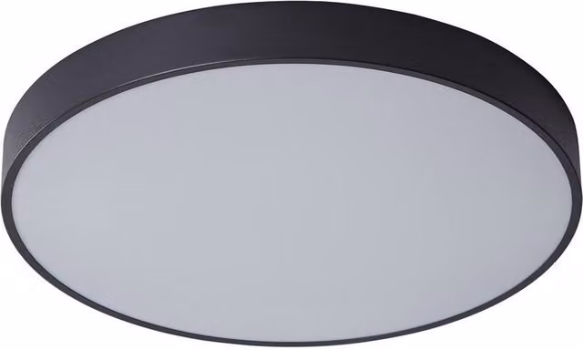 Netlighting Modern LED Flush Ceiling Light Black, 3600lm, 3000K Warm White – 3