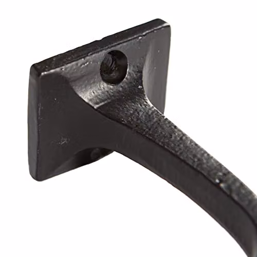 Hammer and Tongs Matt Black Powder-Coated Iron Wall Hook – 4