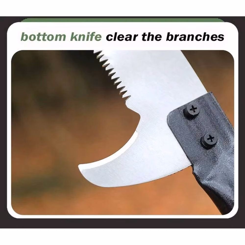SPETLEK 2.5 Metre Extending Telescopic Aluminium Tree Saw Pruner in Silver – 2