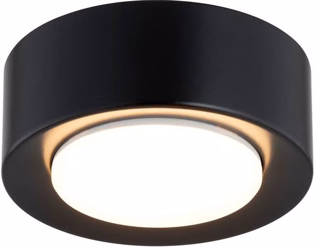 Netlighting Elora Surface Mounted LED Downlight in Black with GX53 Bulb – 1