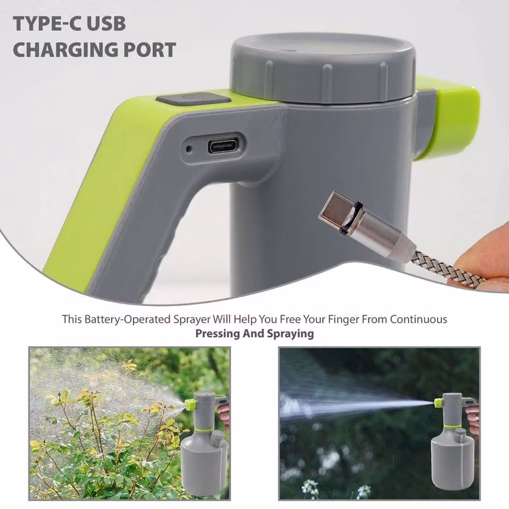 Havendro 2L Electric Garden Sprayer with Rechargeable Battery in Grey – 5