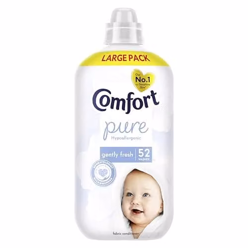 Comfort Pure Fabric Conditioner Hypoallergenic and Dermatologist-Recommended with a Gently Fresh Fragrance, 1.56 l