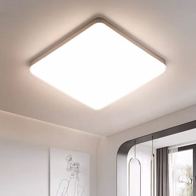 Pheashine White Square LED Ceiling Light, 43W, 4000K, 5400LM, IP44, 30 x 30 cm – 1