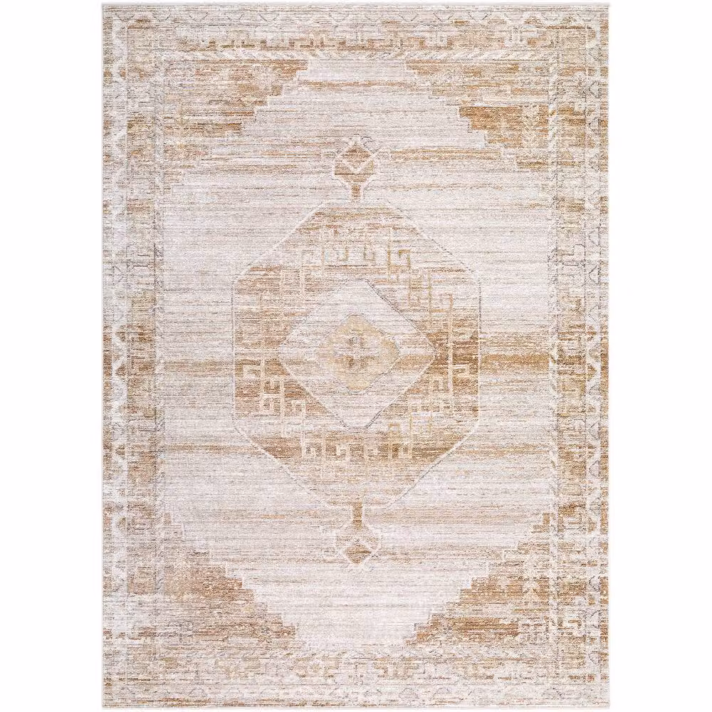 Livabliss Fifth Avenue Vintage Traditional Fringe Living Room Rug in Grey, Brown, Green and Beige, W: 200 cm, D: 275 cm – 2