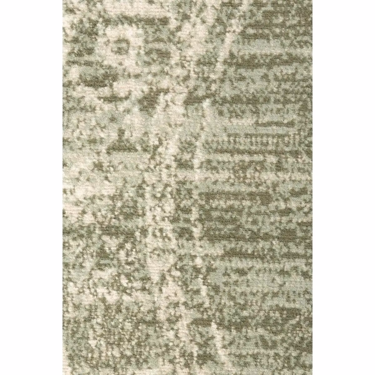 THE RUGS Gloria Lydia Round Vintage Oriental Short Pile Rug in Green, Diameter: 120 cm
