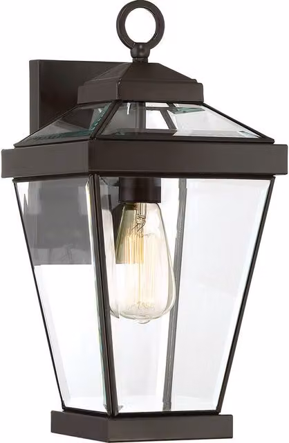 Loops Western Bronze Outdoor IP44 LED Wall Lantern with E27 Bulb