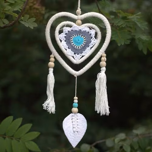 KDMD Blue Heart in Heart Hanging Dream Catcher – 2