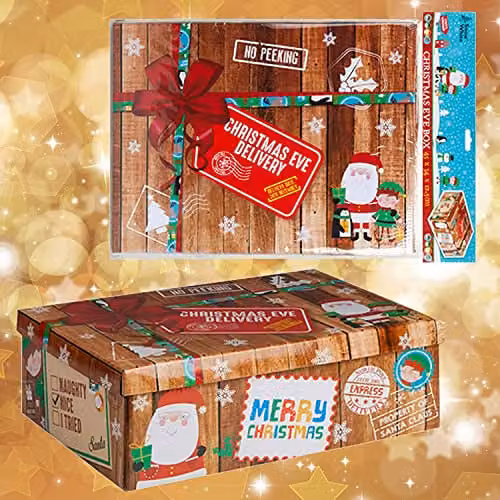 VFM e-Store Christmas Eve Favour Boxes in Brown and Multicolour for Children and Adults – 3