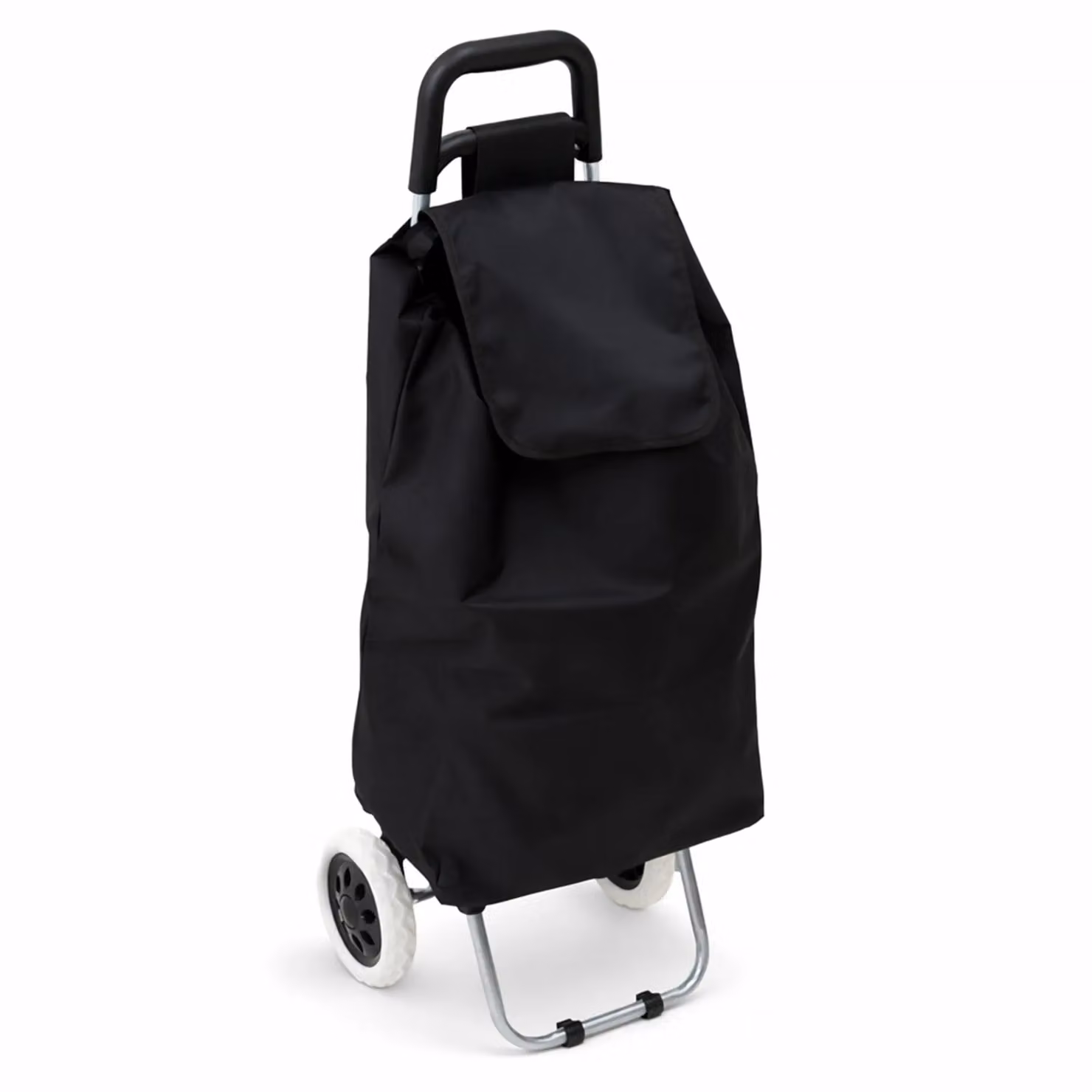Oypla 2 Wheel Folding Shopping Trolley Bag in Black – 2