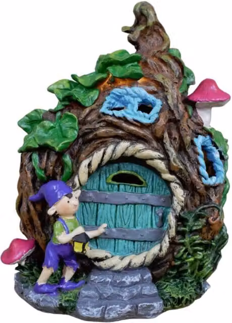 Gifts Direct 2 U Multicolour Solar Fairy House Light Up Garden Ornament – 5
