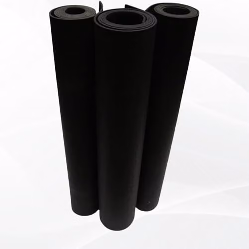 Ark Mat Smooth Rubber Flooring Matting, Black, W: 120 cm, D: 400 cm, H: 0.3 cm – 2