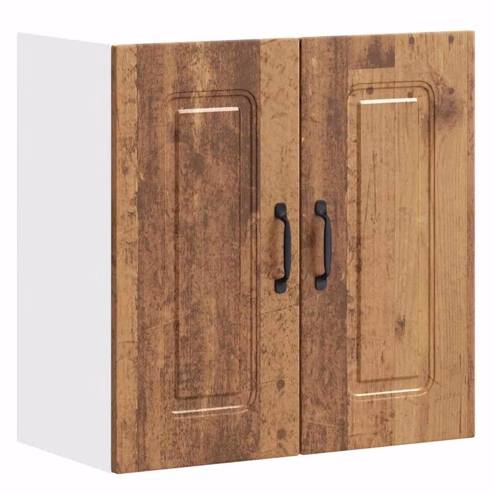 Berkfield Home Kalmar Kitchen Wall Cabinet in Old Wood Brown – 3