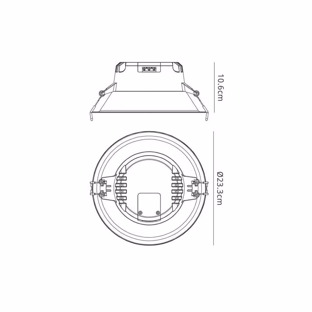 Netlighting Fusion White LED Recessed Downlight, 1900lm, 21W, Diameter: 23.3 cm, Cut Out: 20.6 cm – 2