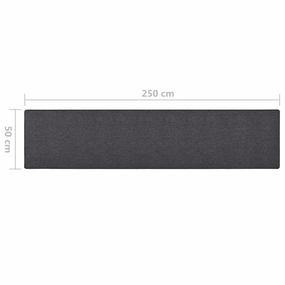 Berkfield Home Anthracite Carpet Runner, W: 50 cm, L: 250 cm – 2