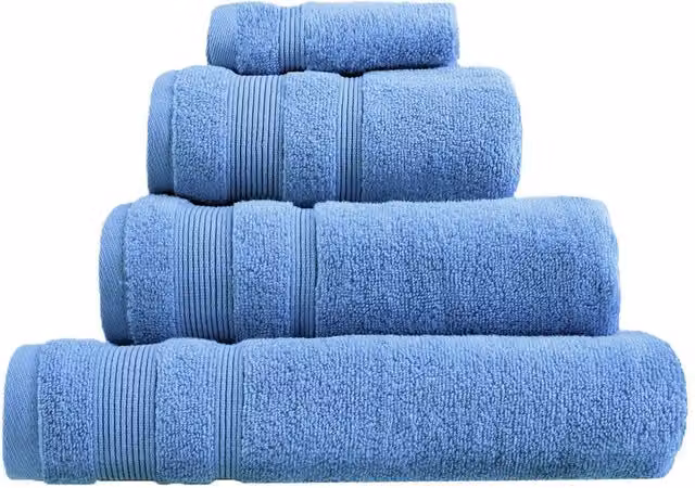 Allure Bath Fashions Luxury Zero Twist Egyptian Cotton Bath Sheet in Blue, W: 150 cm