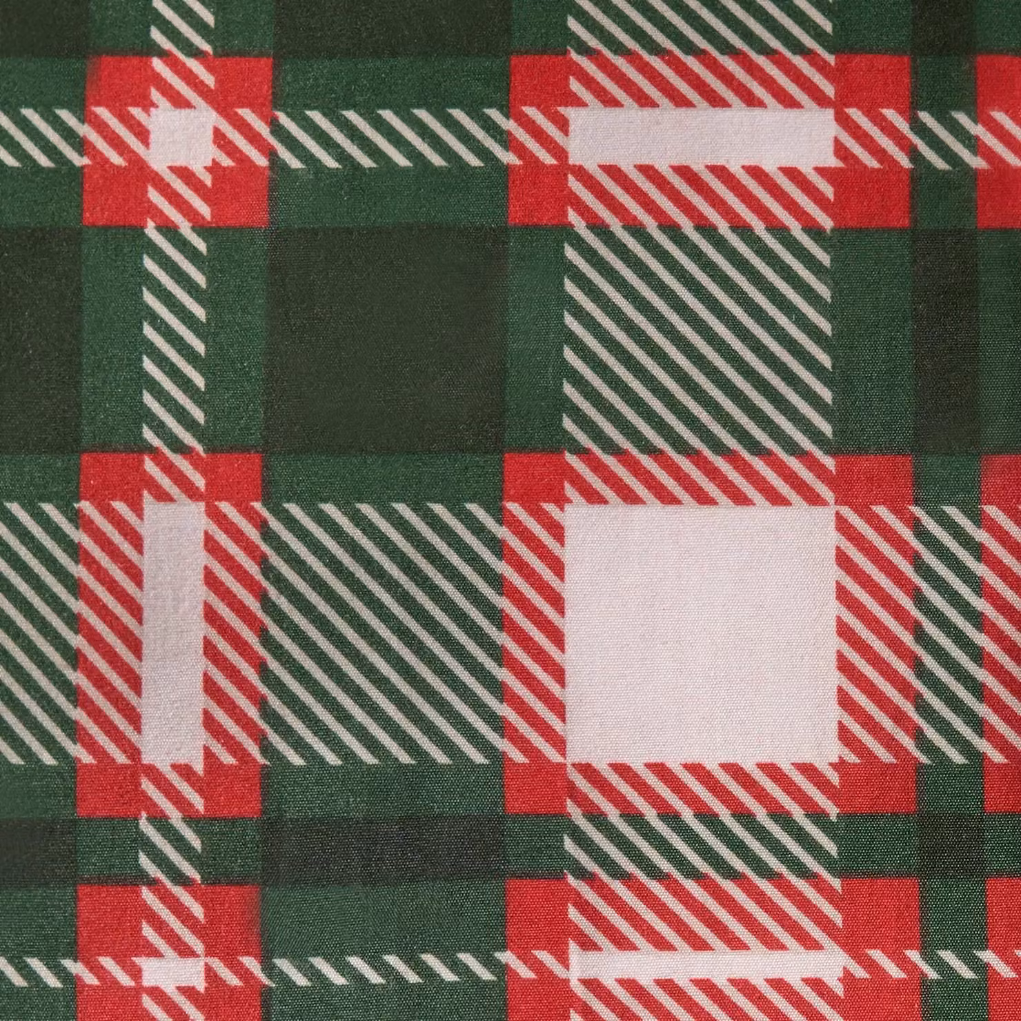 OHS Christmas Check Reversible Duvet Cover and Pillowcase Set in Red and Green, Double, W: 200 cm, L: 220 cm – 2
