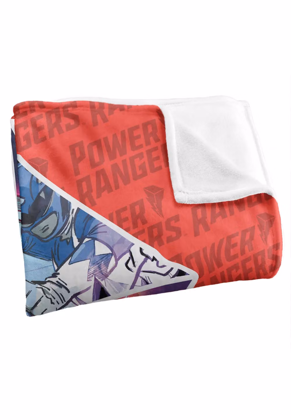 Power Rangers Lightning Bolt Rangers Silky Touch Super Soft Fluffy Throw Blanket, White, W/D: 152 x 127 cm – 3