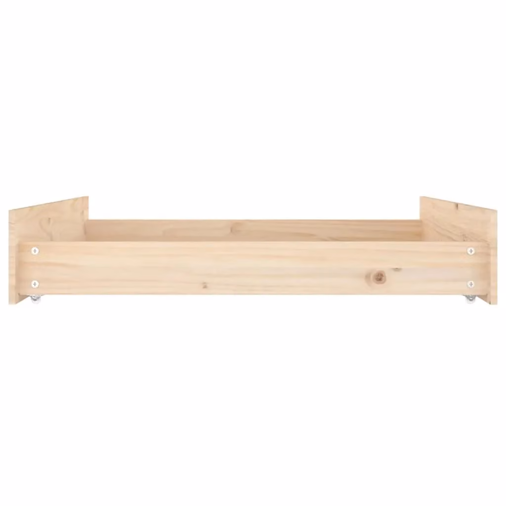 Berkfield Home Rustic Solid Wood Pine Bedside Drawers, 2 Piece, Brown – 2
