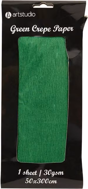Art Studio Green Crepe Paper