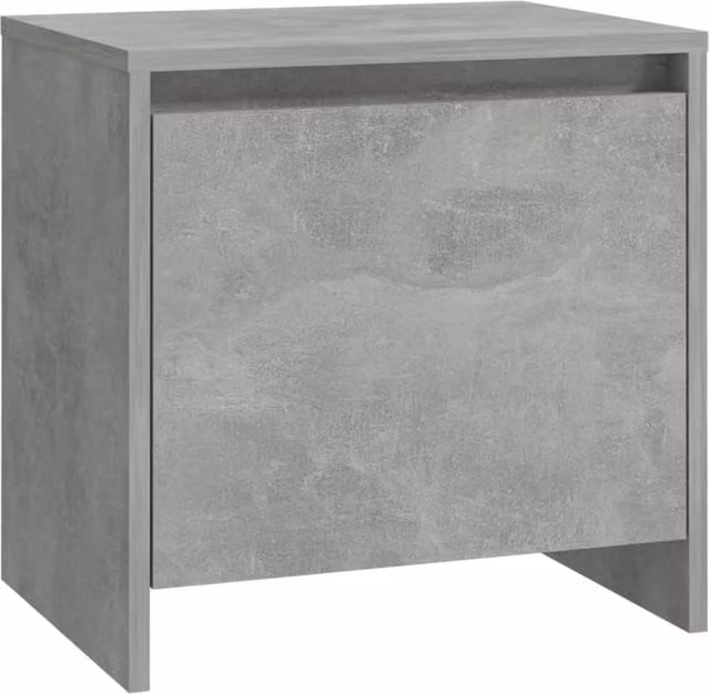 Berkfield Home Modern Bedside Cabinet in Concrete Grey, W/D/H: 45 x 34 x 44.5 cm – 1